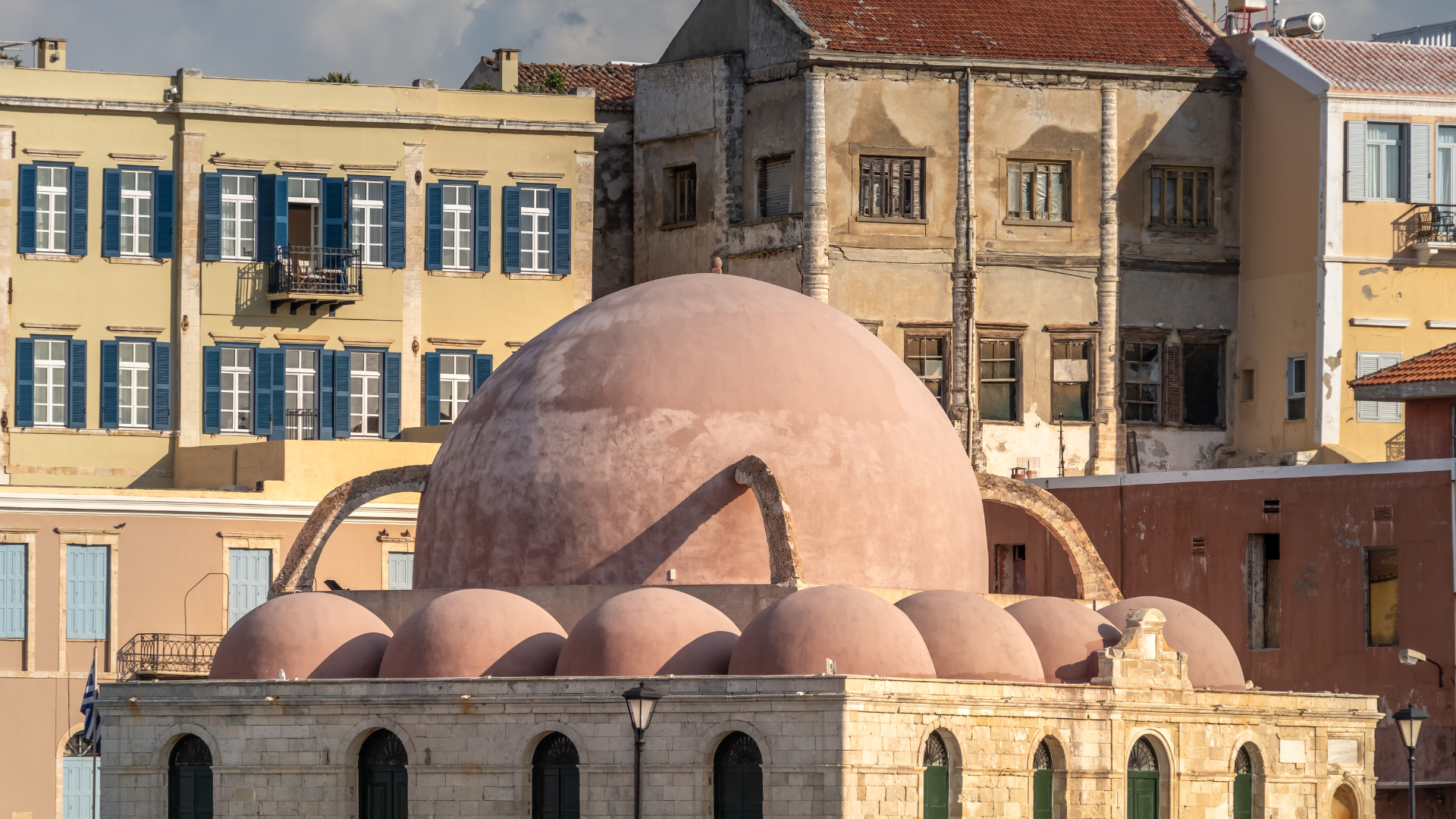 yali mosque at the venetian harbour